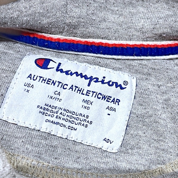 Champion Women's Powerblend Fleece Script Pullover Hoodie In Gray - Picture 15 of 16